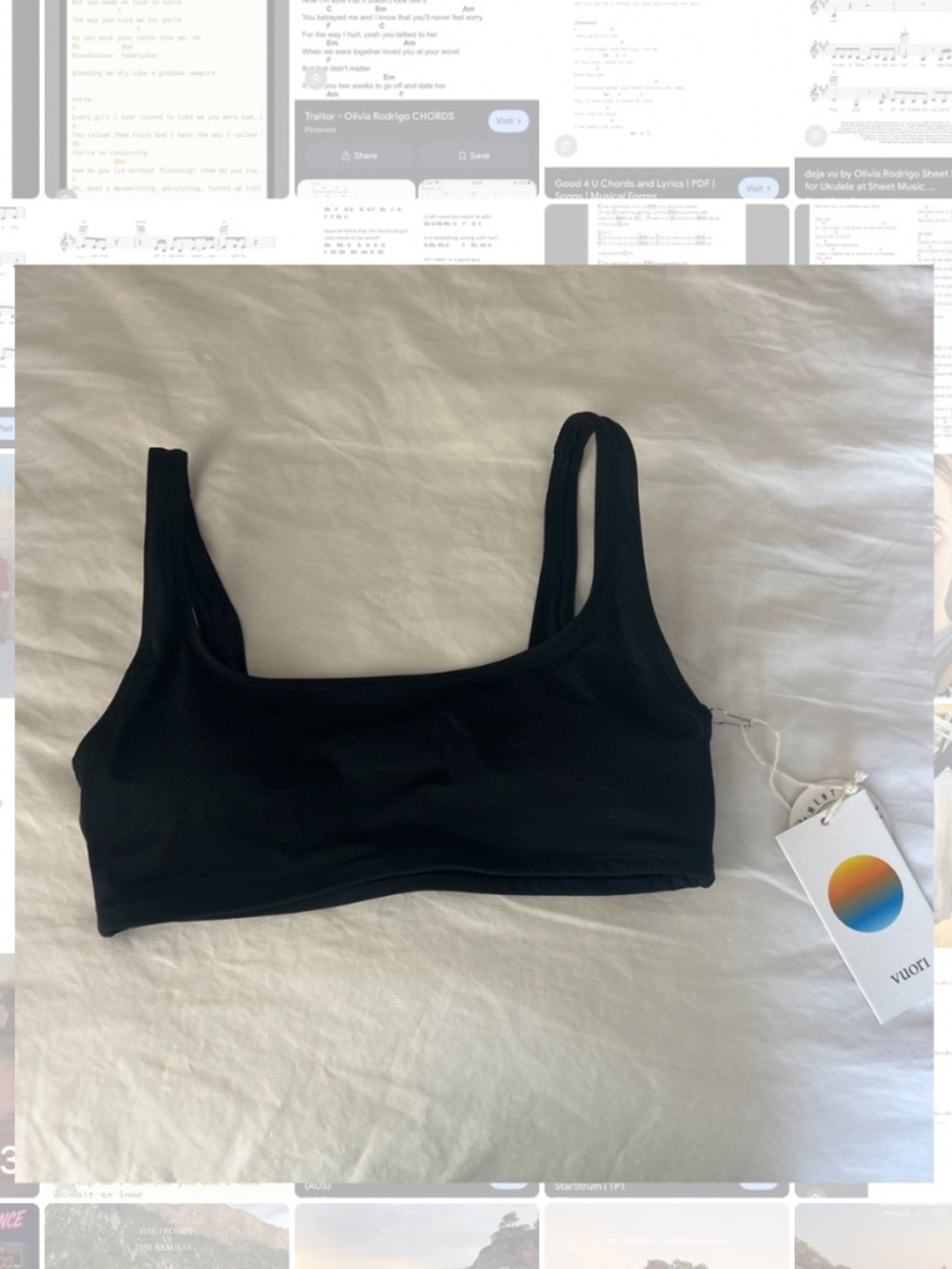 Vuori Black Bikini top